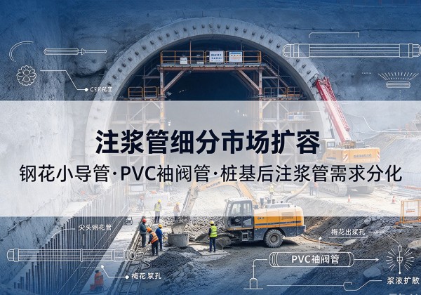 辛集注浆管细分市场扩容，隧道钢花小导管、PVC 袖阀管、桩基后注浆管需求分化